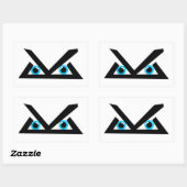 レベルロゴ 長方形シール (シート)