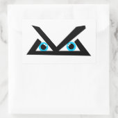 レベルロゴ 長方形シール (バッグ)