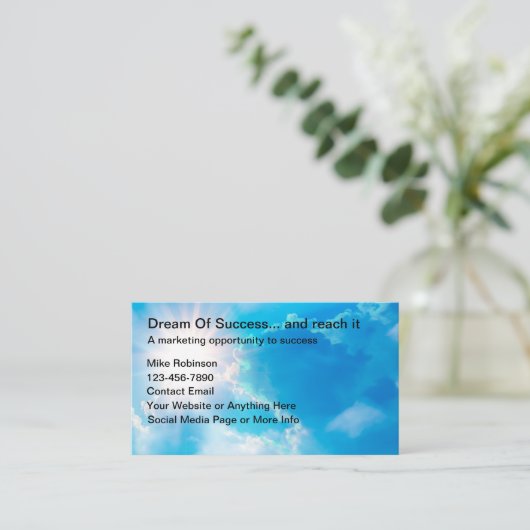 レベル数々のマーケティングテーマ名刺 名刺 (スタンド正面)