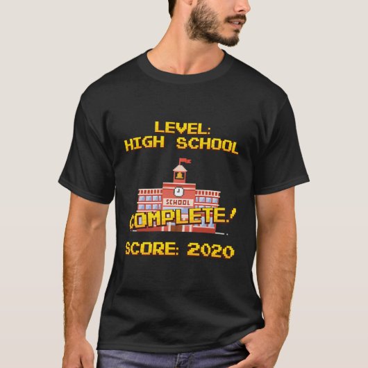 レベル高校の完全スコア2020レトロビデオ Tシャツ (正面)