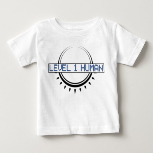 レベル1の人間のワイシャツ ベビーTシャツ (正面)