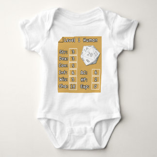 レベル1の人間 ベビーボディスーツ