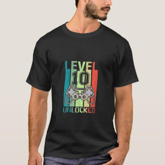 レベル10ビデオゲーマー10歳の誕生日 Tシャツ