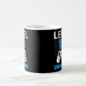 レベル10ロック解除されたおもしろい10th誕生日10歳Ga コーヒーマグカップ (中央)