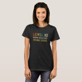 レベル10ロック解除二重桁10年旧10番目B Tシャツ (正面フル)