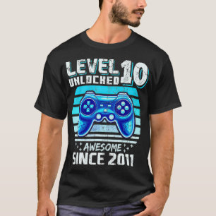 レベル10ロック解除素晴らし2011ビデオゲーム10th Bir Tシャツ