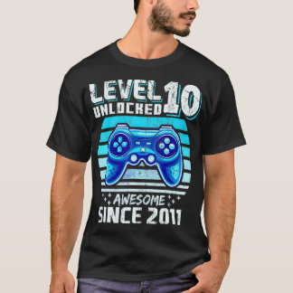 レベル10ロック解除素晴らし2011ビデオゲーム10th Bir Tシャツ