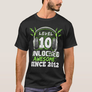 レベル10ロック解除素晴らし2012ビデオゲーム10th Bir Tシャツ