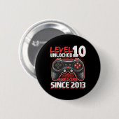 レベル10ロック解除素晴らし2013ビデオゲーム10th Bir 缶バッジ (正面&裏面)