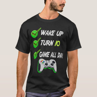 レベル10ロック解除10誕生日ゲーマーかわいいギフト Tシャツ