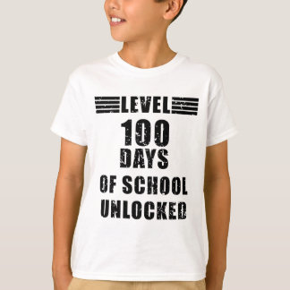 レベル100学校の解錠ゲーマークールボーイの少年 Tシャツ
