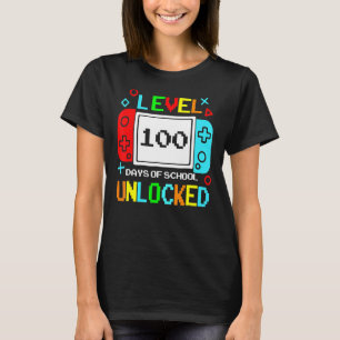 レベル100日の学校のロック解除されたゲームのビデオゲーム Tシャツ