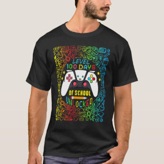 レベル100日の学校のロック解除されたゲームの本Ki Tシャツ