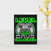 レベル100日の学校のロック解除されたビデオゲーム少年 カード (黄色い花)