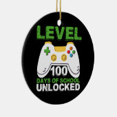 レベル100日の学校のロック解除ゲーマービデオゲーム セラミックオーナメント (右)