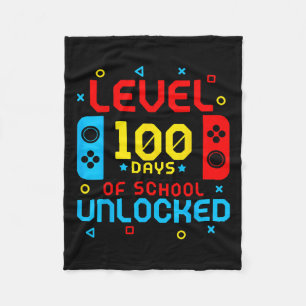 レベル100日の学校のロック解除ゲーマービデオゲーム フリースブランケット