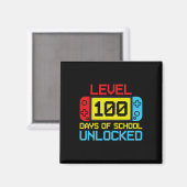 レベル100日の学校のロック解除ゲーマービデオゲーム マグネット (正面/裏面)