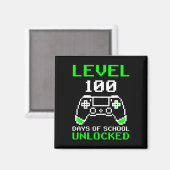 レベル100日の学校のロック解除ゲーマービデオゲーム マグネット (正面/裏面)