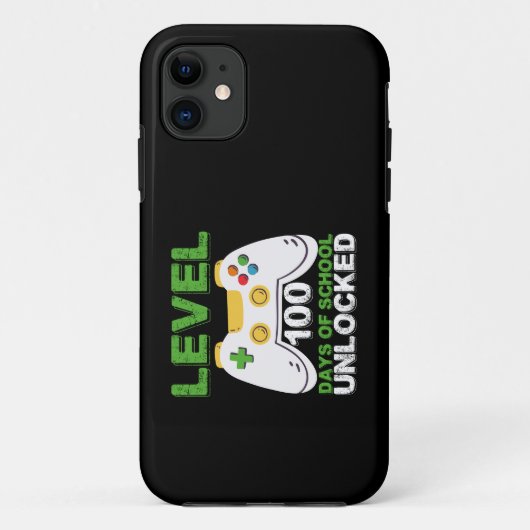 レベル100日の学校のロック解除ゲーマービデオゲーム Case-Mate iPhoneケース (裏面)