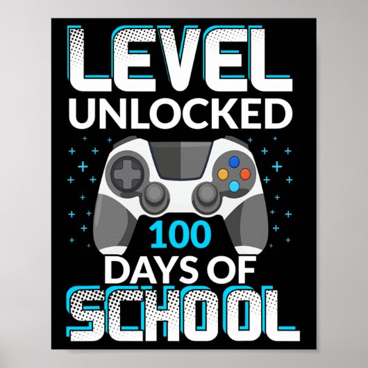 レベル100日の学校のロック解除ゲーマーNerdyチーム ポスター (正面)