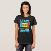 レベル100日の学校のロック解除ゲーミングシャツ, V Tシャツ (正面フル)