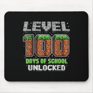 レベル100日の学校のロック解除ピクセルビデオゲーム マウスパッド