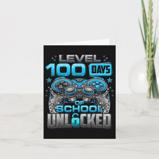レベル100日の学校のロック解除100日目O カード (正面)