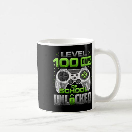レベル100日の学校のロック解除100日目O コーヒーマグカップ (右)