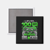 レベル100日の学校のロック解除100日目O マグネット (正面/裏面)
