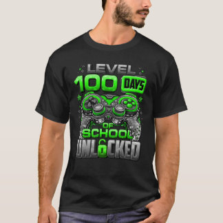 レベル100日の学校のロック解除100日目O Tシャツ