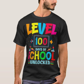 レベル100日の学校のロック解除29 Tシャツ