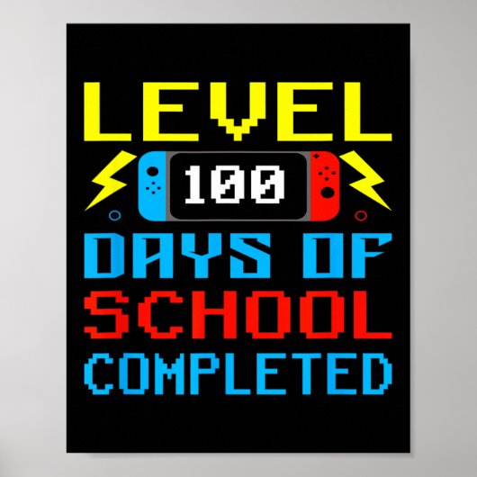 レベル100日の学校ゲーマーキッズ先生 ポスター (正面)