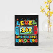 レベル100日の学校全体ゲーマービデオゲーム カード (黄色い花)