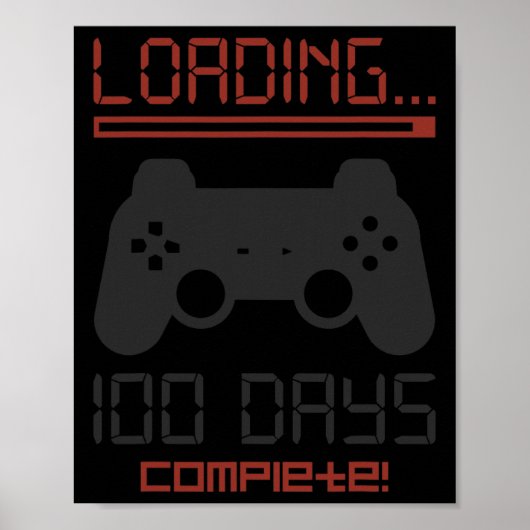 レベル100日の学校全体ゲーマービデオゲーム ポスター (正面)