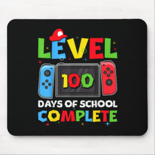 レベル100日の学校全体ビデオゲーム100th マウスパッド