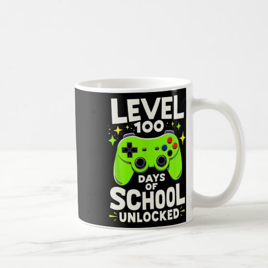 レベル100日の学校成績表1 コーヒーマグカップ (右)