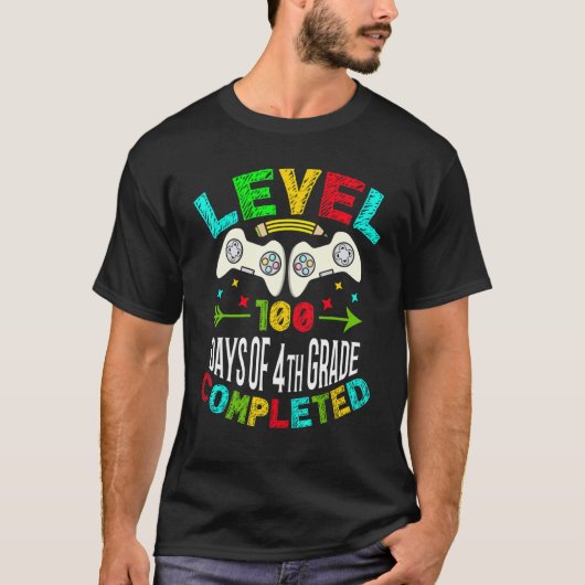 レベル100日の4年級完成初等G Tシャツ (正面)