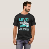 レベル100日学校のロック解除ゲームコントローラー Tシャツ (正面フル)