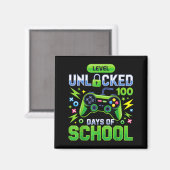 レベル100 学校の100日目 アンロック 面白いビデオゲーム マグネット (正面/裏面)