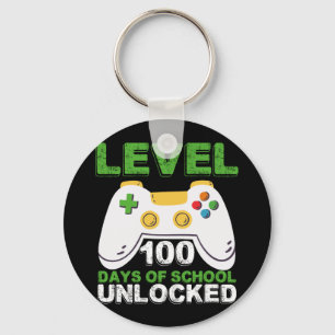 レベル100 学校へ行く日 解禁 ゲーマー ビデオゲーム キーホルダー