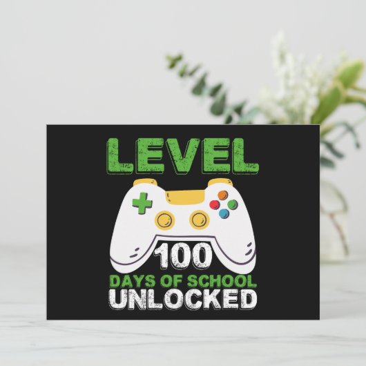 レベル100 学校へ行こう100日目 アンロック ゲーマー ゲーム 招待状 (スタンド正面)