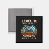 レベル11アンロック記念!ビデオゲーム11歳の誕生日 マグネット (正面/裏面)