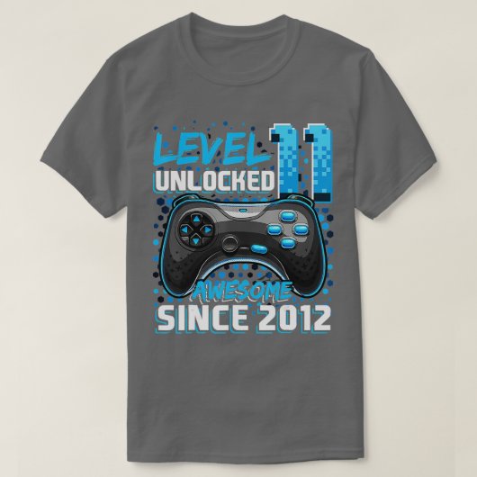 レベル11ロック解除素晴らし2012ビデオゲーム11th Bir Tシャツ (デザイン正面)