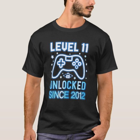 レベル11ロック解除素晴らし2012ビデオゲーム11th Bir Tシャツ (正面)