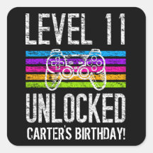 レベル11ロック解除11誕生日ゲーマパーソナライズされたー
