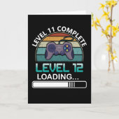 レベル11完全レベル12 |誕生日ビデオゲーム カード (黄色い花)