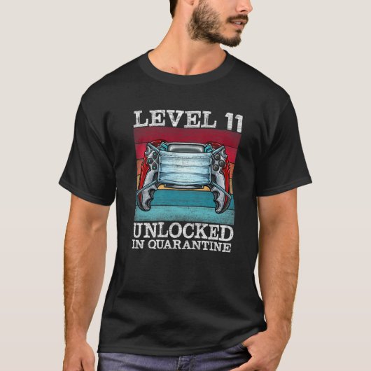 レベル11検疫映像ゲーマー11thでロック解除 tシャツ (正面)