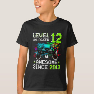 レベル12をアンロックした少年 - ビデオゲーム 12歳の誕生日 Tシャツ