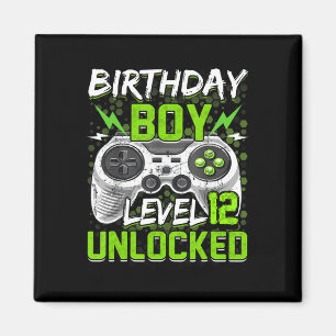 レベル12アンロックされたゲーマー12番目の誕生日ギフトビデオG マグネット