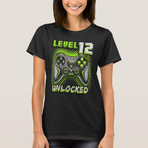 レベル12ロック解除されたビデオゲーム12誕生日ゲーマーB Tシャツ